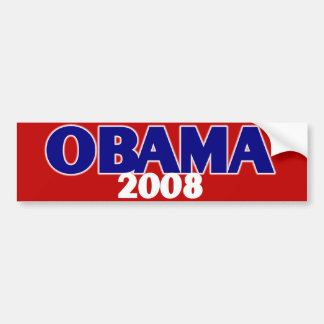 Rött vit, blått Obama 2008 Bildekal