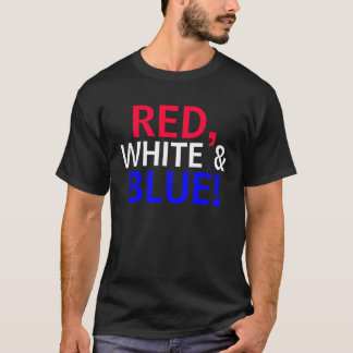 RÖTT, VIT & BLÅTT - valT-tröja Tee Shirt