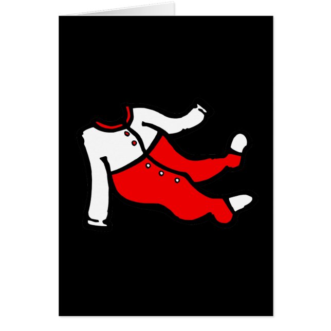 rött & vit footy PJ OBS Kort (Framsidan)