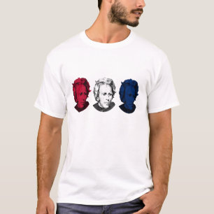 Rött, vit och blått -- Andrew Jackson T-shirt