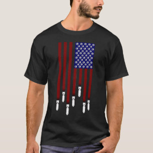 Rött. Vit och dött Tee Shirt