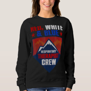 Rött vitt blått andningssjuksköterska 4 t shirt
