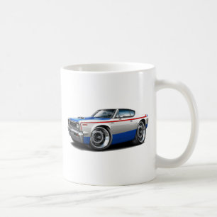 Rött vitt blått bil 1970 för AMC-rebellmaskin Kaffemugg