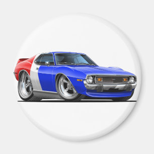 Rött vitt blått bil 1971-72 för Javelin Magnet