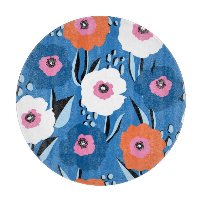 Rött vitt blått: Blommigt Scandinavian. (Framsidan)