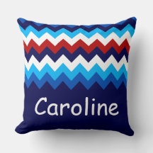 Rött vitt blått Chevron Anpassningsbar Big Dekorat