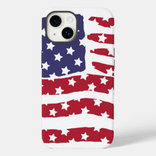 Rött vitt blått Flagga Design Fodral-Mate iphone c