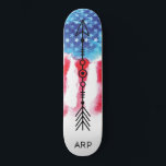 *~* Rött vitt blått Flagga FÖR DEN militära ARROW Mini Skateboard Bräda 18,5 Cm<br><div class="desc">*Kraftfullt förbättrat/imbues ARROW silhouette på amerikansk Flagga * Patriotic American Flagga with q ARROW silhouette . . Denna utformning är utmärkande för den amerikanska Flagga USA flagga, även känd som Old glory och Stars och stripes. Denna amerikanska vattenfärgsdesign omfattar färg Rött vitt blått i form av stjärnor och strimlade Flagga....</div>