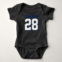 Rött vitt blått fotbollen Jersey Sports Baby Rompe