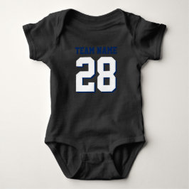 Rött vitt blått fotbollen Jersey Sports Baby Rompe Tröja