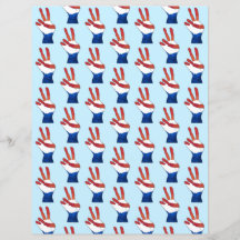 Rött vitt blått Fredsteckenet Händer Mönster Pappe