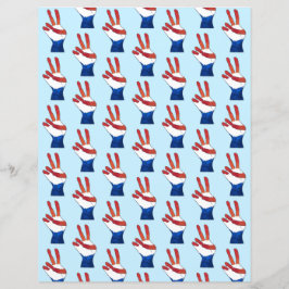 Rött vitt blått Fredsteckenet Händer Mönster Pappe