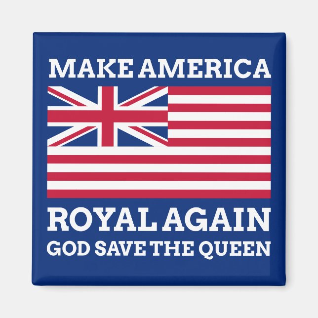 Rött vitt blått Gör Amerika-Royalet igen Magnet (Framsidan)