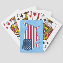 Rött vitt blått havet Stars och stripes Flagga