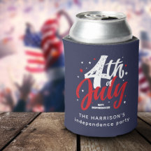 Rött vitt blått Independence day 4 juli