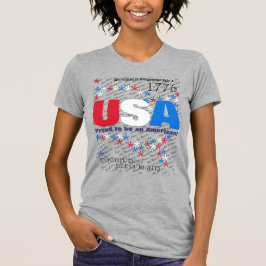 RÖTT VITT BLÅTT konstitution för USA T Shirt