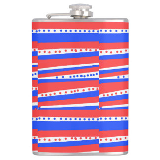 Rött vitt blått kretsar Rand Fickplunta