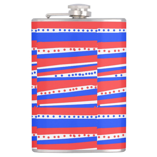 Rött vitt blått kretsar Rand Fickplunta (Framsidan)