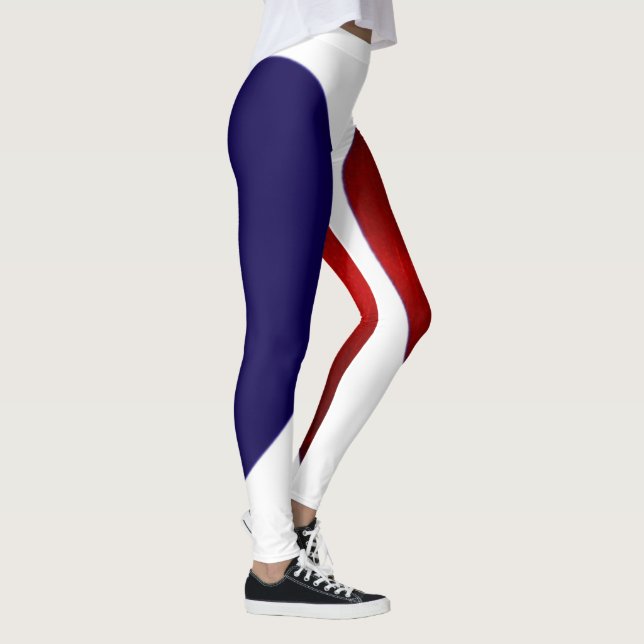 RÖTT VITT BLÅTT LEGGINGS (Höger)