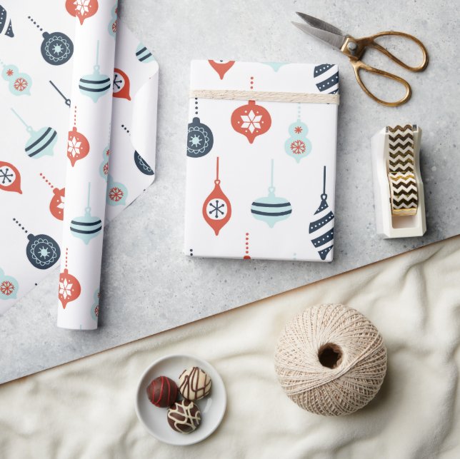 Rött vitt blått Nautisk Juldekorationer Presentpapper (Hantverk)