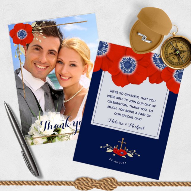 Rött vitt blått nautiska anemoner 📸 Photo Tack (Skapare uppladdad)