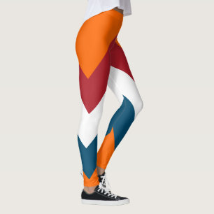 rött vitt blått Orangen Nederländska Flagga Rand M Leggings
