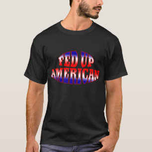 Rött vitt blått övertoning MATAT UP AMERICAN T Shirt