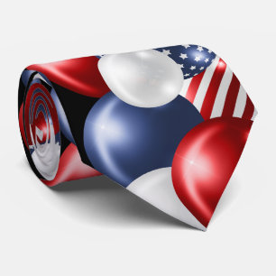 RÖTT VITT BLÅTT PATRIOTIC MANAR TIE SLIPS