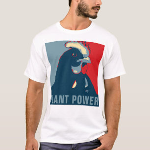 Rött vitt blått poppgraf-skjorta för kraftverk t shirt