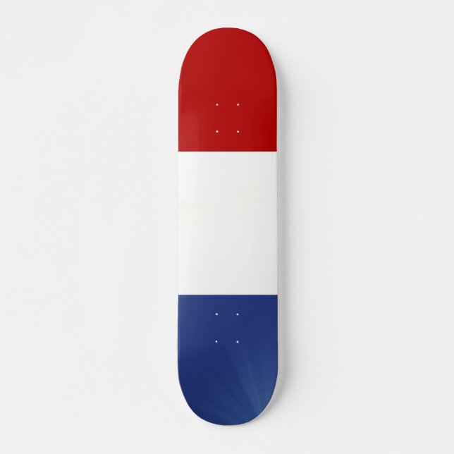 Rött vitt blått Skateboard (Framsida)