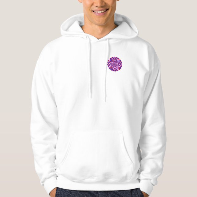 Rött vitt blått Spiral av Kenneth Yoncich Sweatshirt (Framsida)