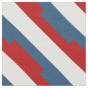 Rött vitt blått stripe-struktur tyg