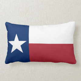 Rött vitt blått Texas Flagga Lumbarkudde