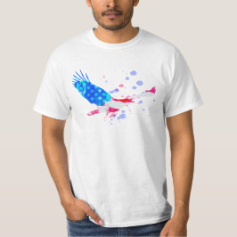 Rött vitt blått USA flagga för *~*amerikanörn T Shirt