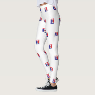 RÖTT VITT BLÅTT USA LEGGINGS
