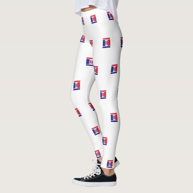 RÖTT VITT BLÅTT USA LEGGINGS (Vänster)