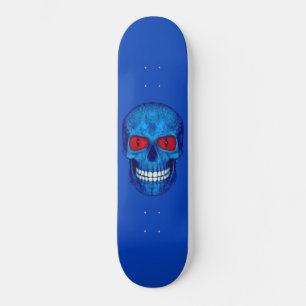 Rött vitt blått USA Zombie Döskalle skateboard