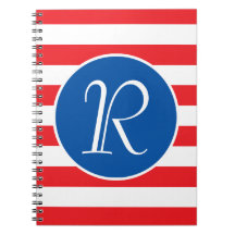 Rött vitt och blått Monogram