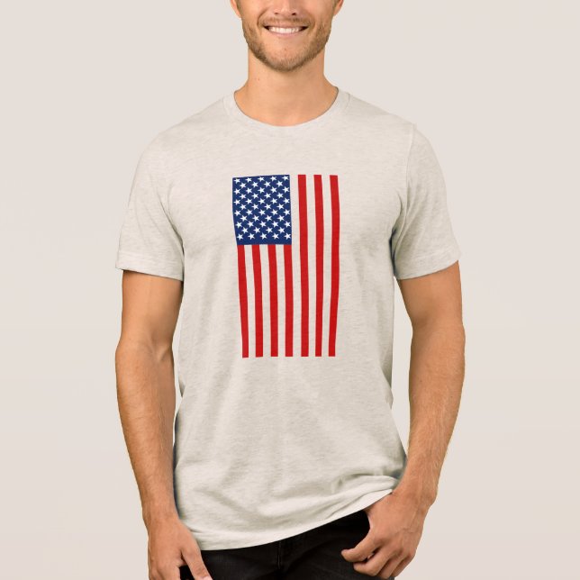 Rött Vitt och Blått  T Shirt (Framsida)