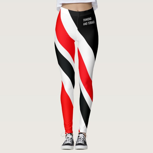 RÖTT VITT & SVART T-PATRIOT LEGGINGS (Framsida)