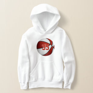 rött vitt team färg jersey-basketboll t shirt
