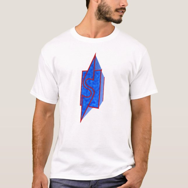 Rött Vs. blått T-shirt (Framsida)