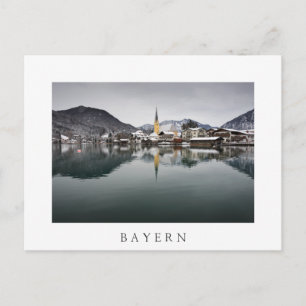 Rottach-Egern vid Tegernsee, Bayern på vintern Vykort