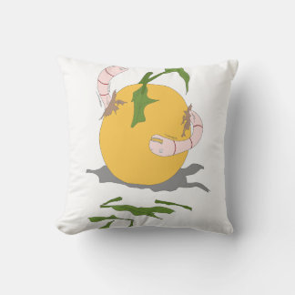 Rotten-frukt med mask kudde