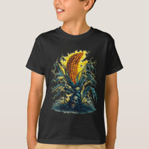Rotten Maj Maize Ghost Ghoul Harvest Halloween Fu T Shirt