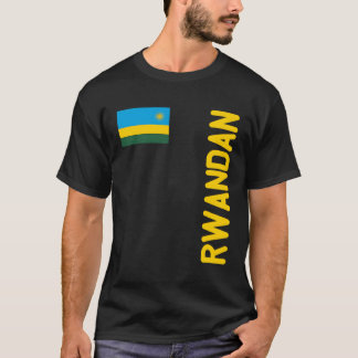 Rötter av rwandiska Flagga och Rwanda T Shirt