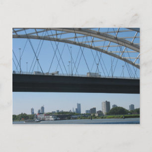 Rotterdam Bridge över floden Meuse Photo Postcard Vykort
