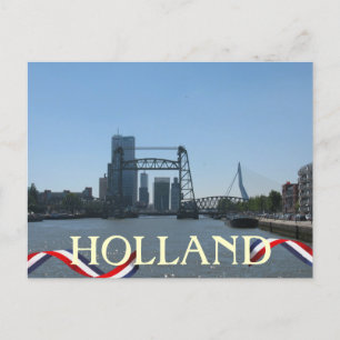 Rotterdam Bridges Holland Postcard Vykort