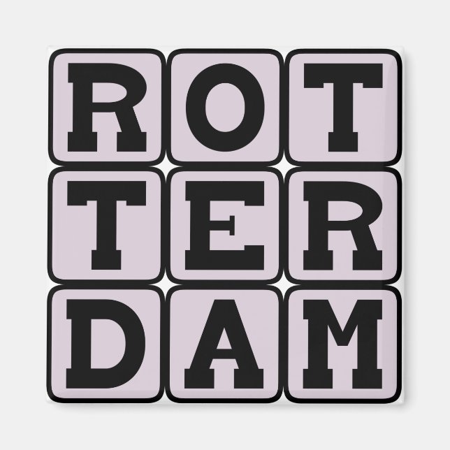 Rotterdam, City i Nederländerna Magnet (Framsidan)