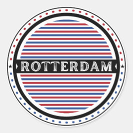 Rotterdam City Pride Emblem – Dutch Identity Runt Klistermärke